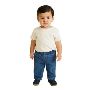 Wonder Kids Toddlers Pull-On Straight-Legged Denim Jeans - Size 18 Months